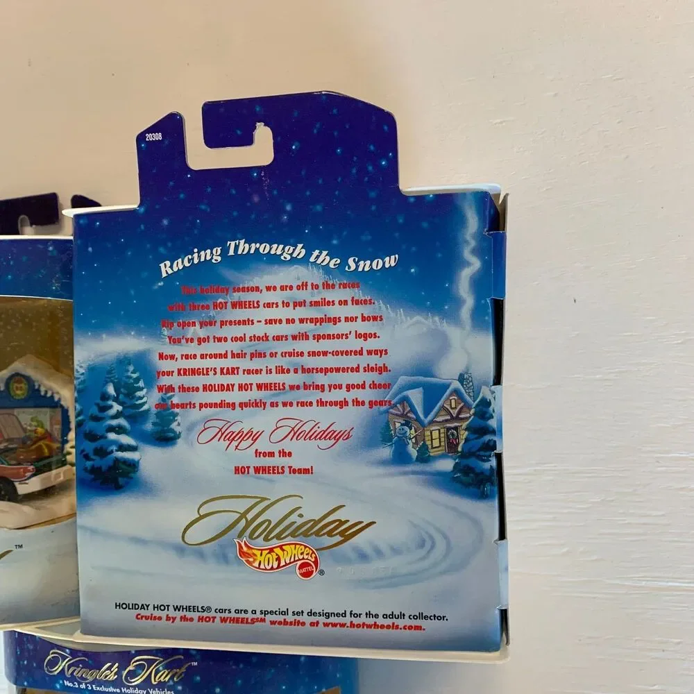 1998 Hot Wheels Holiday Series IV Kringle's Kart lot of 3 of 3